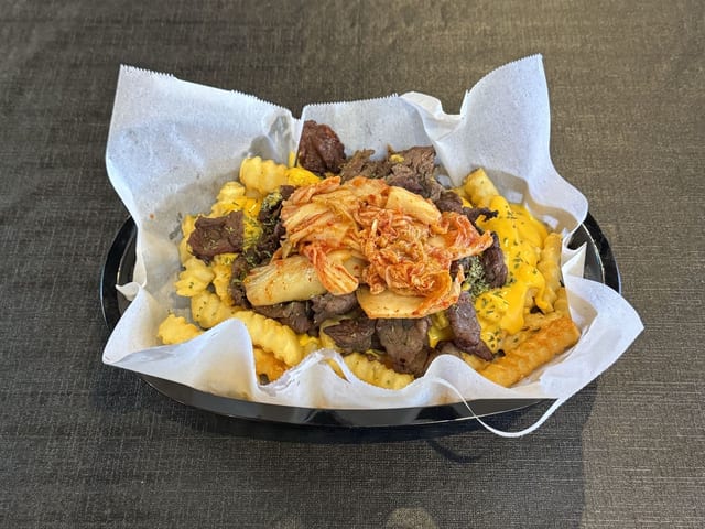 Bulgogi Fries w/ Kimchi.