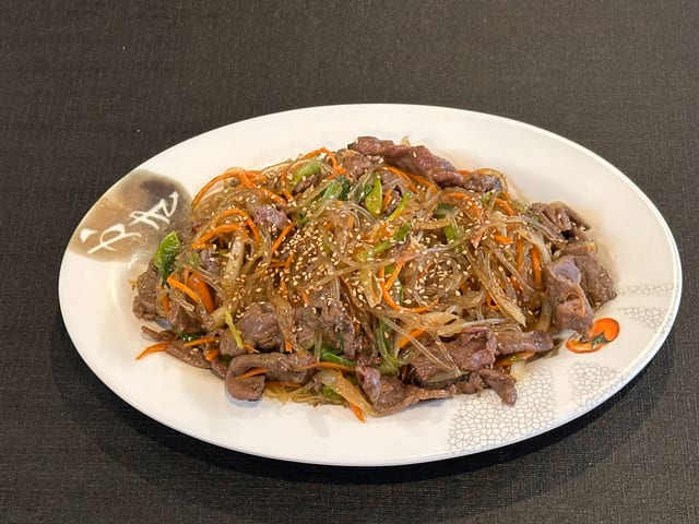 Bulgogi Japchae (Glass Noodle).
