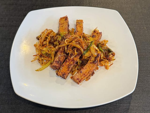 Spicy Fried Tofu.